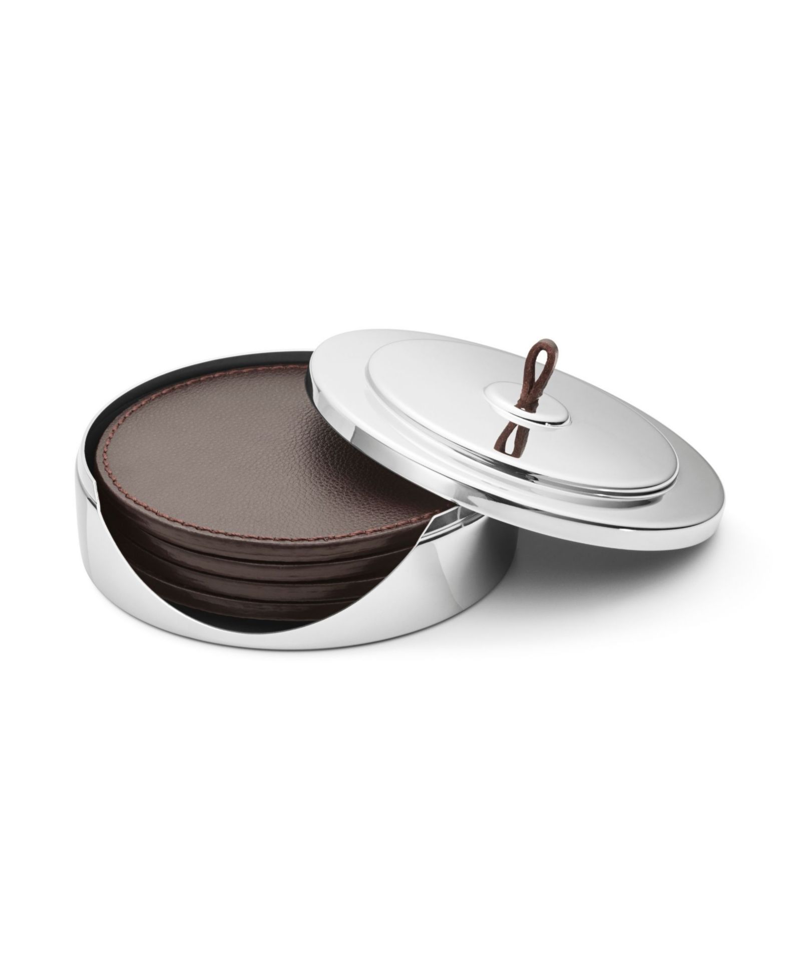 Набор кожаных подставок под стаканы Georg Jensen Manhattan, 4 штуки