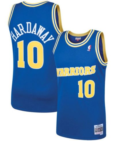 Mitchell & Ness Мужская джерси Tim Hardaway Royal Golden State Warriors 1990 Hardwood Classics Swingman Player