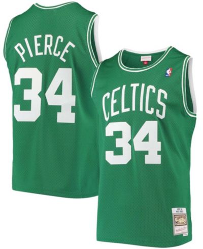 Джерси Mitchell & Ness Men's Paul Pierce Kelly Green Boston Celtics Hardwood Classics Swingman