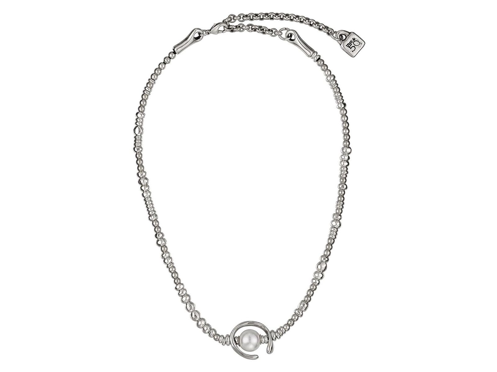 UNOde50 Ожерелье Sterling Silver Mother of Pearl Clasp