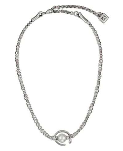 UNOde50 Ожерелье Sterling Silver Mother of Pearl Clasp