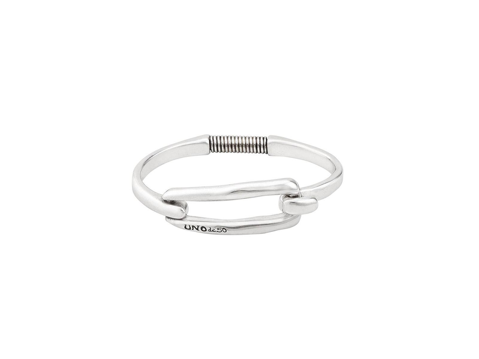 Жесткий браслет UNOde50 Sterling Silver-plated 18K Gold Metal Rigid