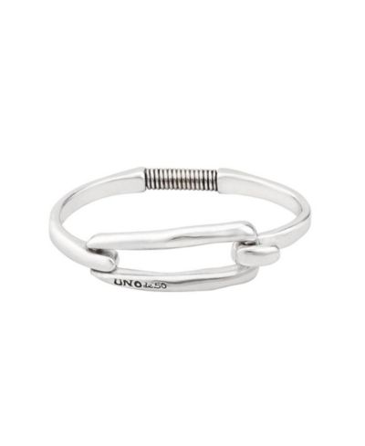 Жесткий браслет UNOde50 Sterling Silver-plated 18K Gold Metal Rigid