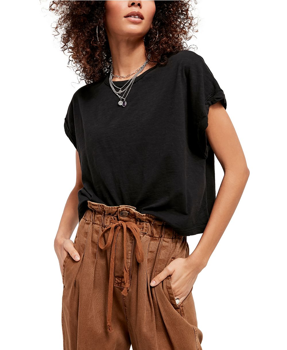Женская укороченная футболка Free People You Rock Short-Sleeve