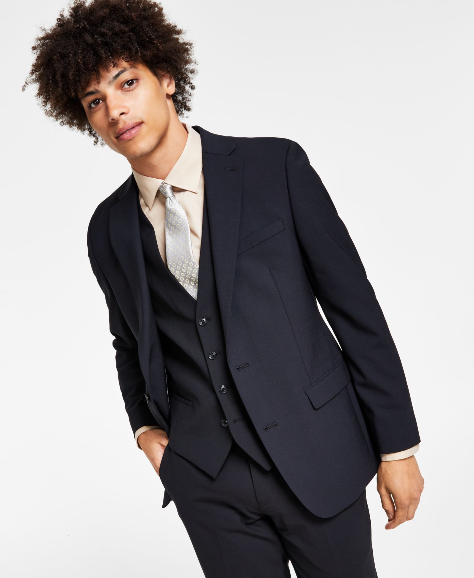 BAR III Men's Slim-Fit Wool Suit Jacket, Created for Macy's