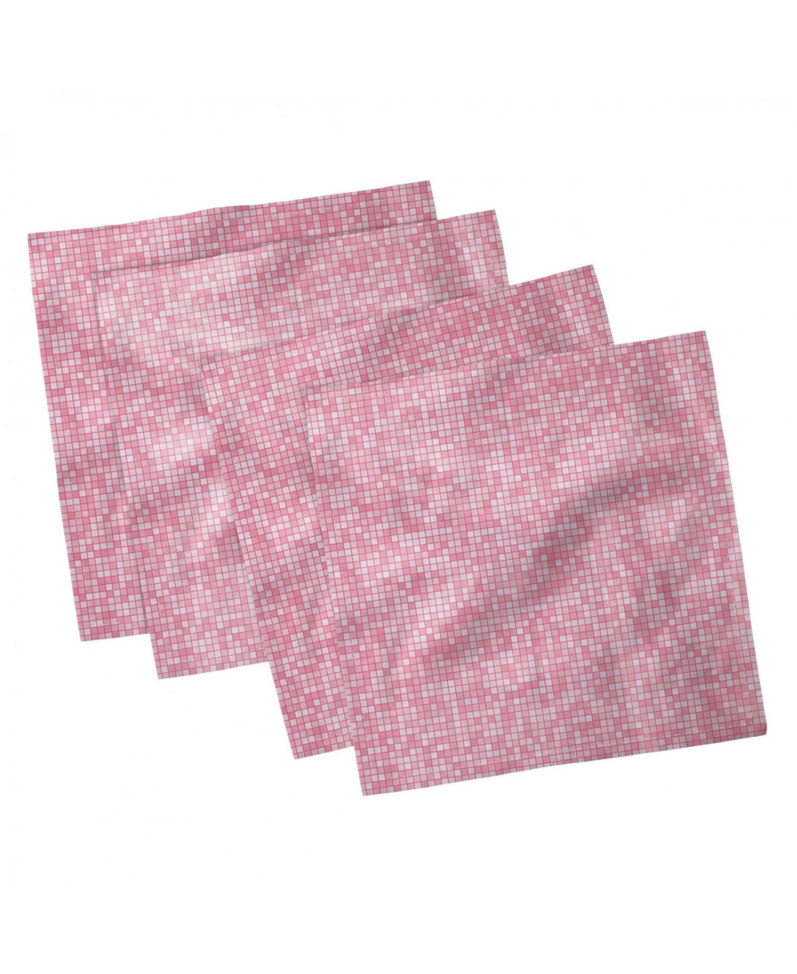 Ambesonne набор из 4 салфеток в клетку Gingham Grid, 12" x 12"