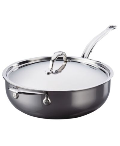 Hestan NanoBond Titanium нержавеющая сталь сковорода с крышкой 5-Quart с боковой ручкой