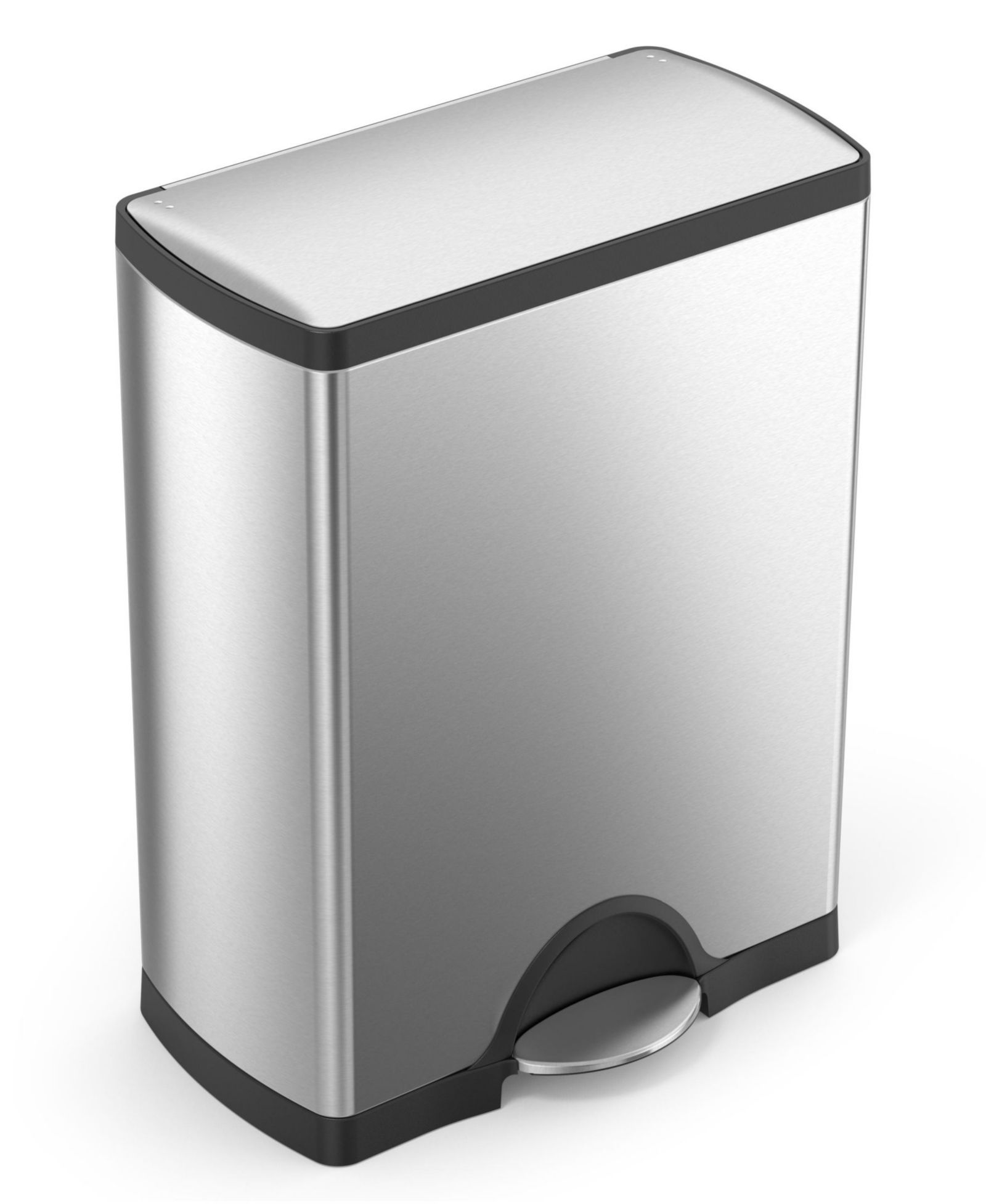Мусорное ведро Simplehuman 13 Gallon Classic Rectangular Step с мягким закрытием крышки