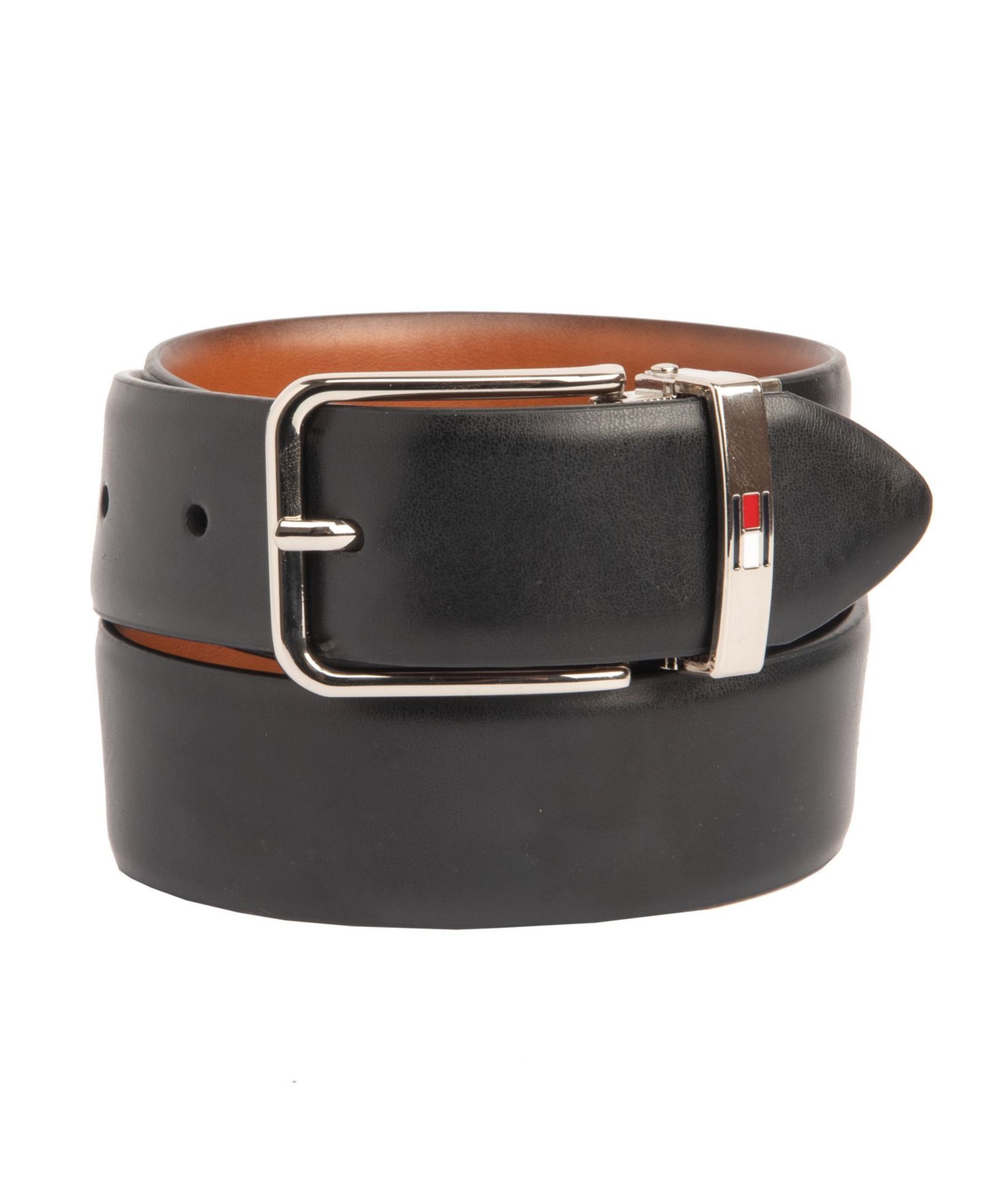Tommy Hilfiger ремень для мальчиков Dark Brown and Black
