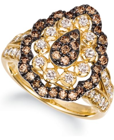 Кольцо Le Vian Chocolate Diamond & Nude Diamond в золоте 14k
