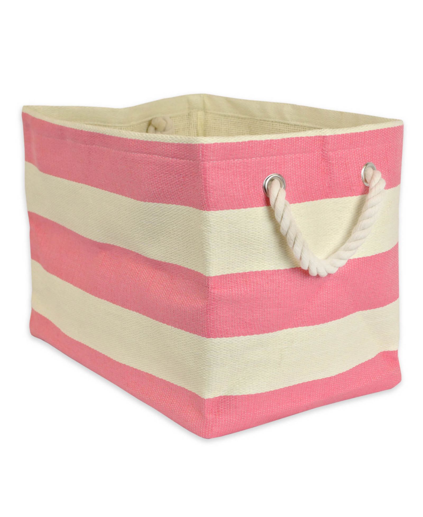Design Imports Paper Bin Stripe Rectangle Large