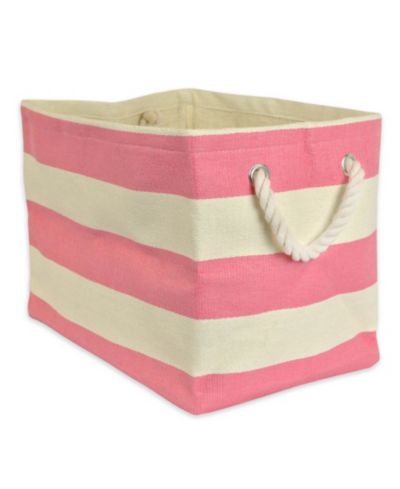 Design Imports Paper Bin Stripe Rectangle Large