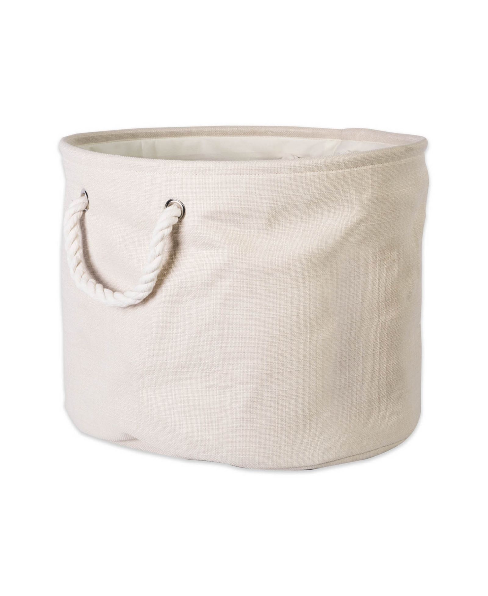 Design Imports Polyester Bin Variegated Round Large