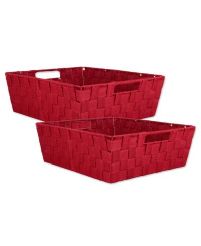 Набор корзин Design Imports Nylon Bin Basketweave Trapezoid, 2 шт
