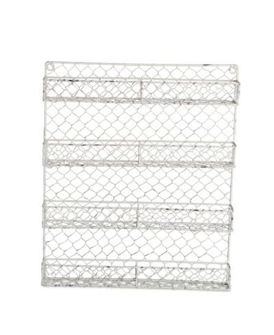 Design Imports 4 Row Chicken Wire Spice Rack