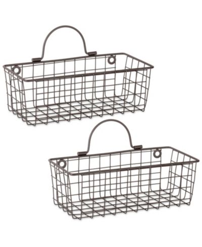 Набор металлических настенных корзин Design Imports Small, 2 шт