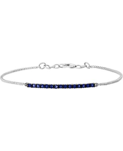 LALI Jewels Sapphire (5/8 ct. t.w.) Tennis Bracelet in 14k White Gold (Also in Ruby & Emerald)