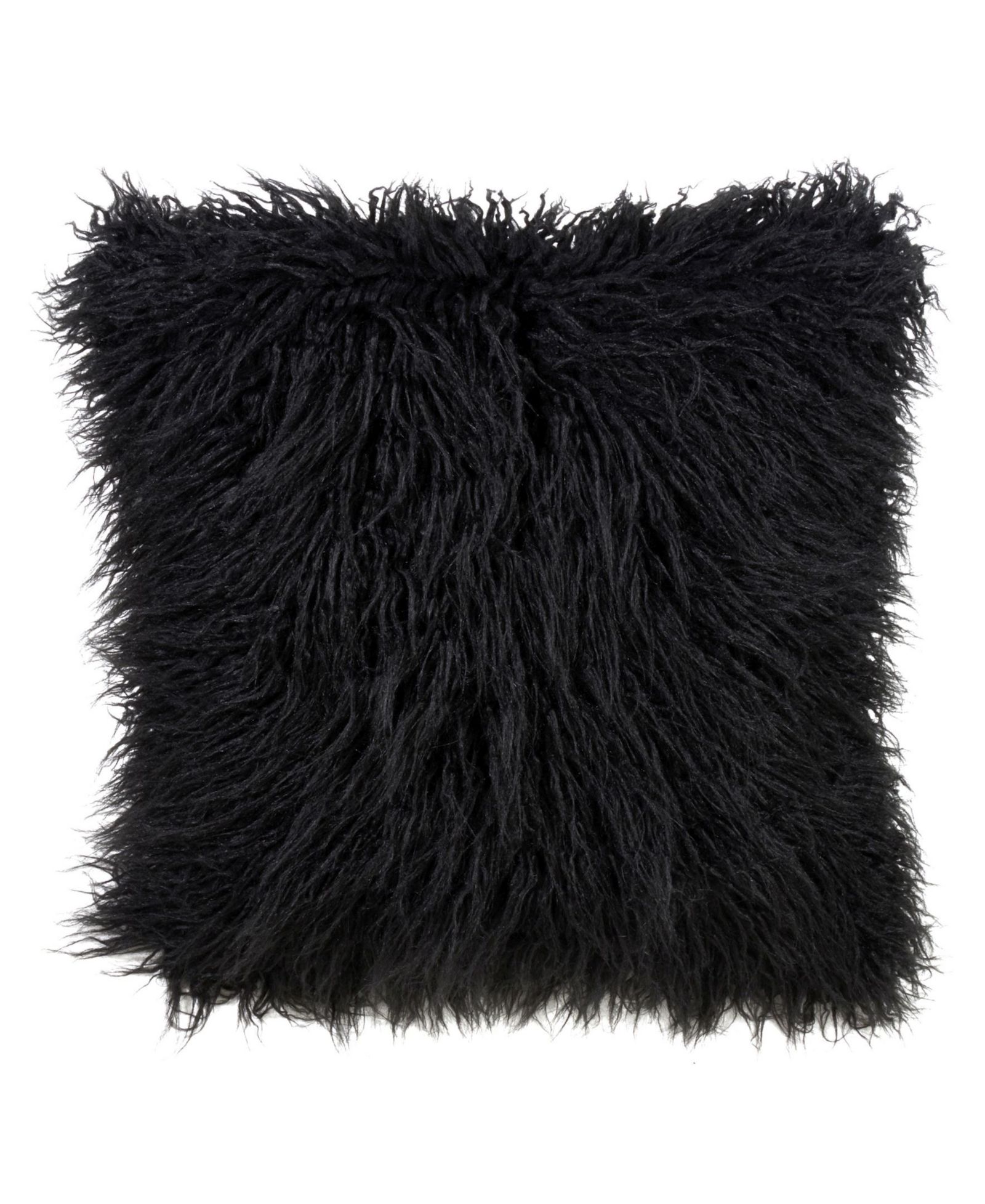 Saro Lifestyle Mongolian Faux-Fur Decorative Pillow, 22" x 22"