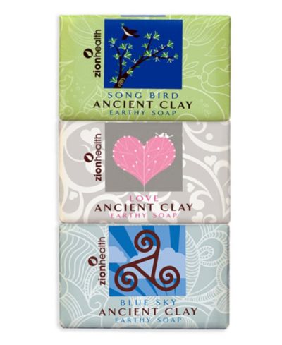 Набор мыла Zion Health Songbird + Love Soap + Blue Sky Clay Soap 6 oz каждый