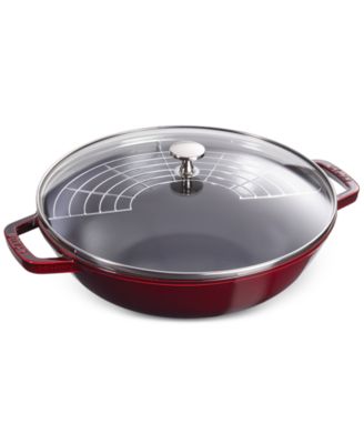 Staub эмалированная сковорода из чугуна 4.5-Qt с крышкой