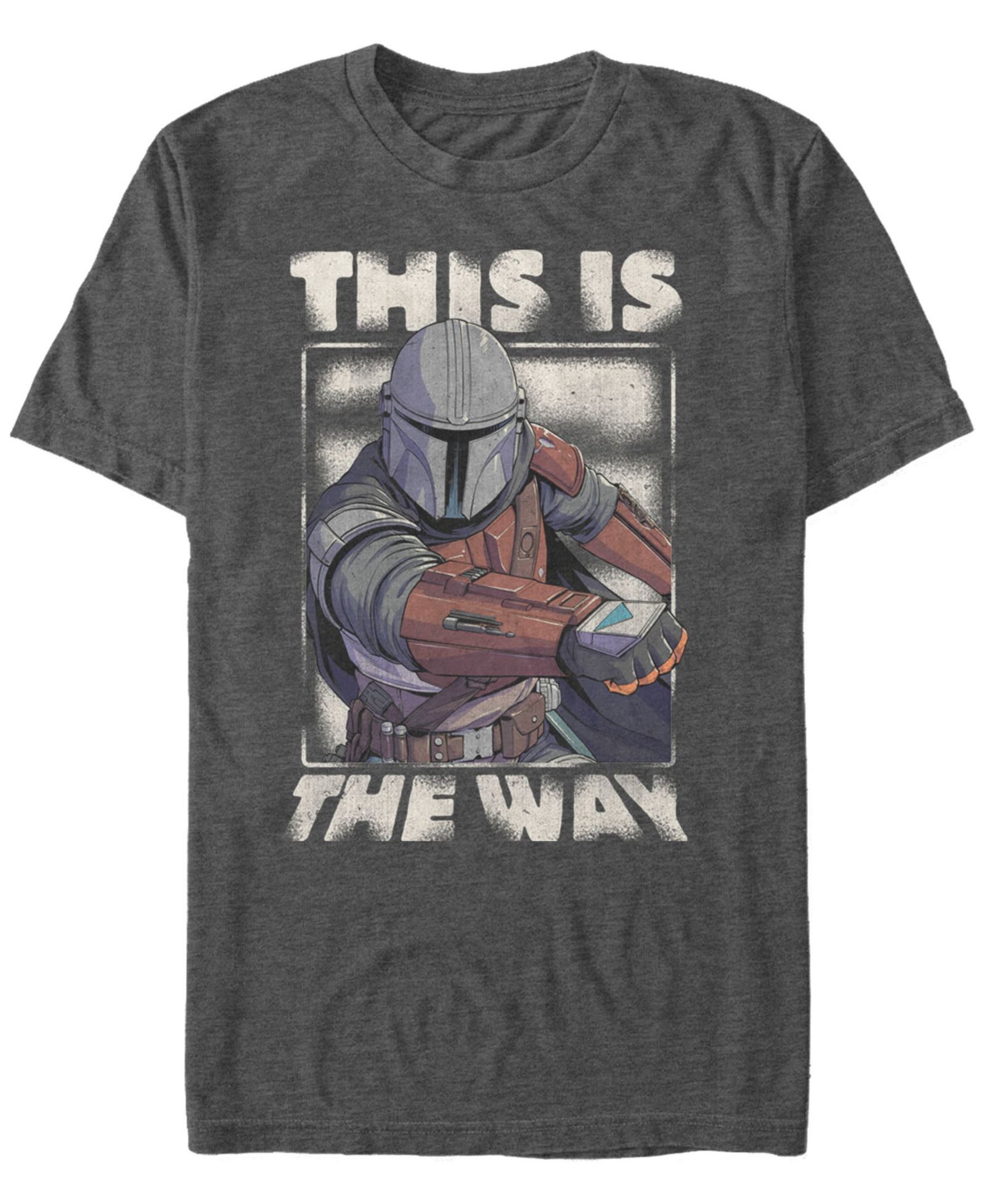 Fifth Sun Men's Star Wars The Mandalorian This Is The Way Portrait Short Sleeve T-shirt