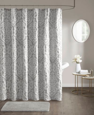 Madison Park Odette Jacquard Shower Curtain, 72" x  72"