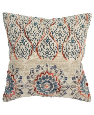 Rizzy Home Abstract Polyester Filled Decorative Pillow, 20" x 20"