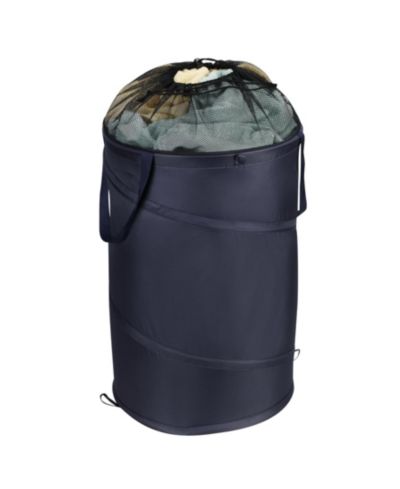 Household Essentials Mesh Pop Up Laundry Hamper, Navy