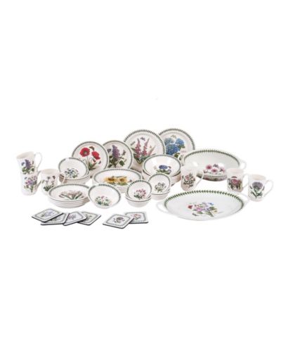 Portmeirion Botanic Garden 44 Pc. Dinnerware Set, Service for 6, Exclusively at Macy’s