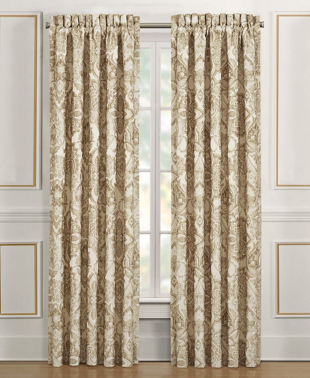 J Queen New York Sandstone Window Panel Pair, 50" x 84"