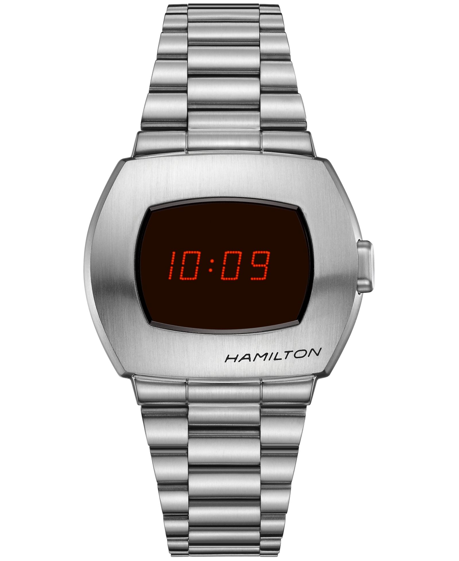 Мужские наручные часы Hamilton Swiss Digital Pulsar Stainless Steel 34.7x40.8mm
