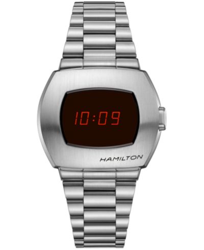 Мужские наручные часы Hamilton Swiss Digital Pulsar Stainless Steel 34.7x40.8mm