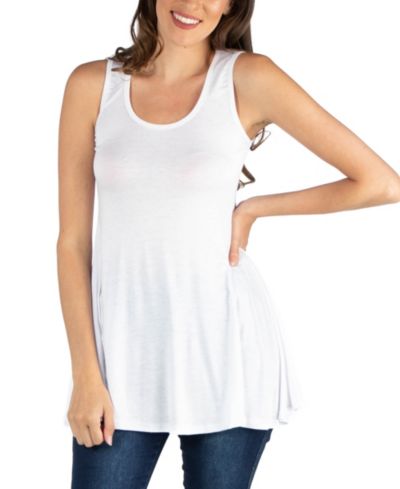 Женский топ 24seven Comfort Apparel Sleeveless Scoop Neck Tunic