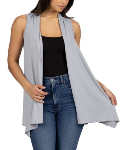 Кардиган-жилет 24seven Comfort Apparel Draped Open Front Sleeveless