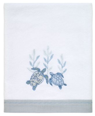 Avanti Caicos Хлопковое банное полотенце с морскими черепахами, 27" x 52"