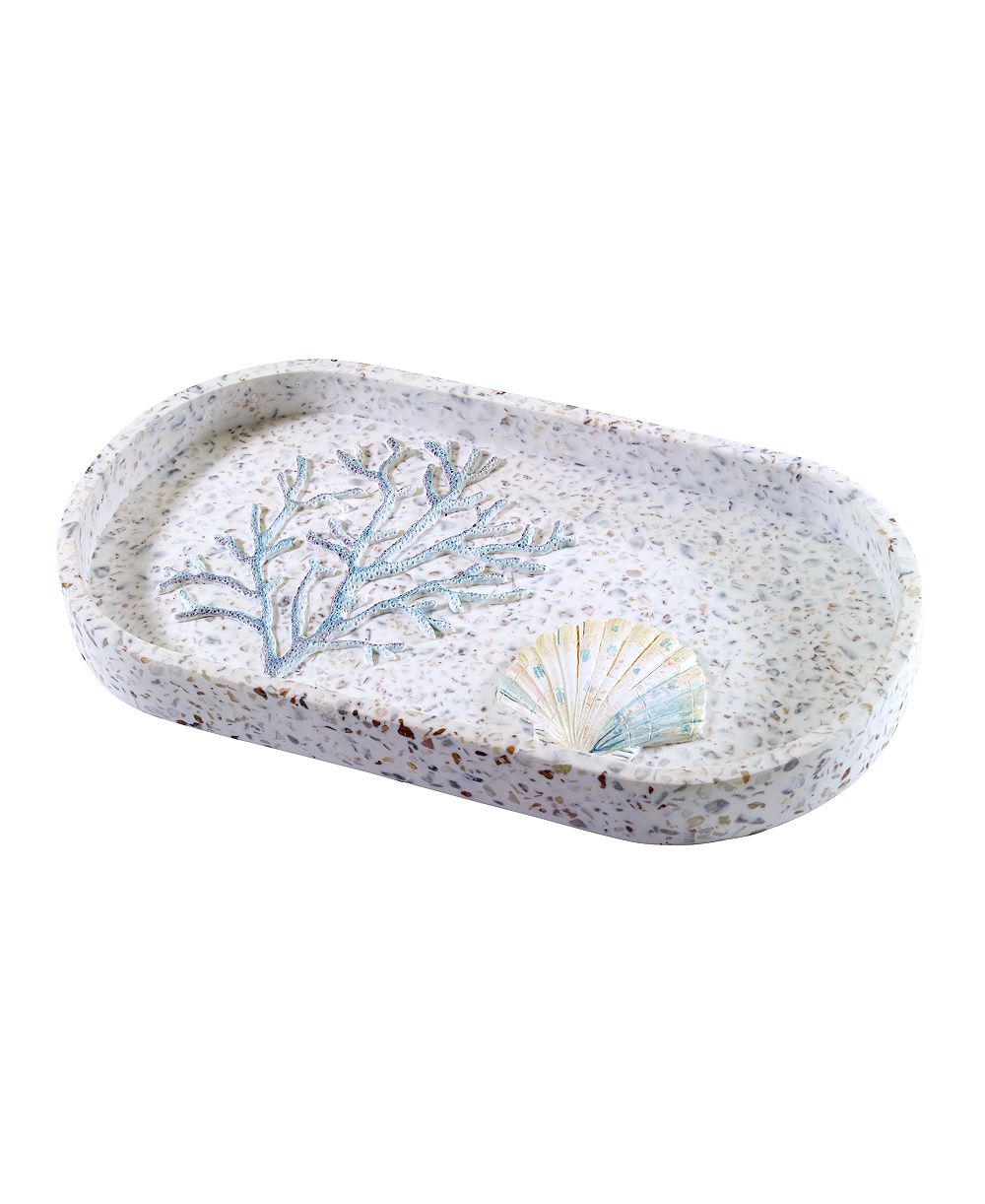 Поднос для ванной Avanti Coastal Terrazzo Stone Chips Resin