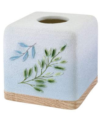Avanti декоративная крышка для салфеток из смолы с ботаническим узором Ombre Leaves