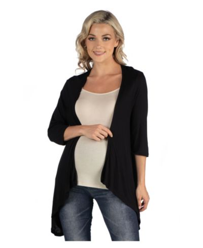 Материнский кардиган 24seven Comfort Apparel Elbow Length Sleeve Open
