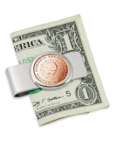Мужской зажим для денег American Coin Treasures Netherlands Queen Beatrix Five Cent Euro