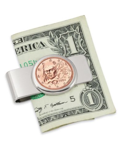 Зажим для денег Men's American Coin Treasures Euro Coin