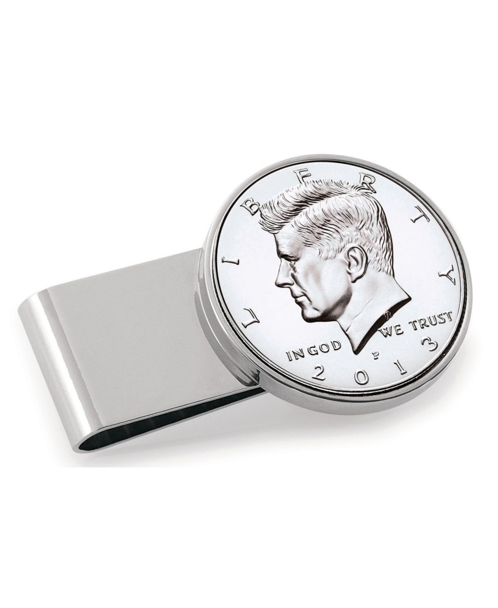 Men's American Coin Treasures JFK Half Dollar Stainless Steel Coin Money Clip