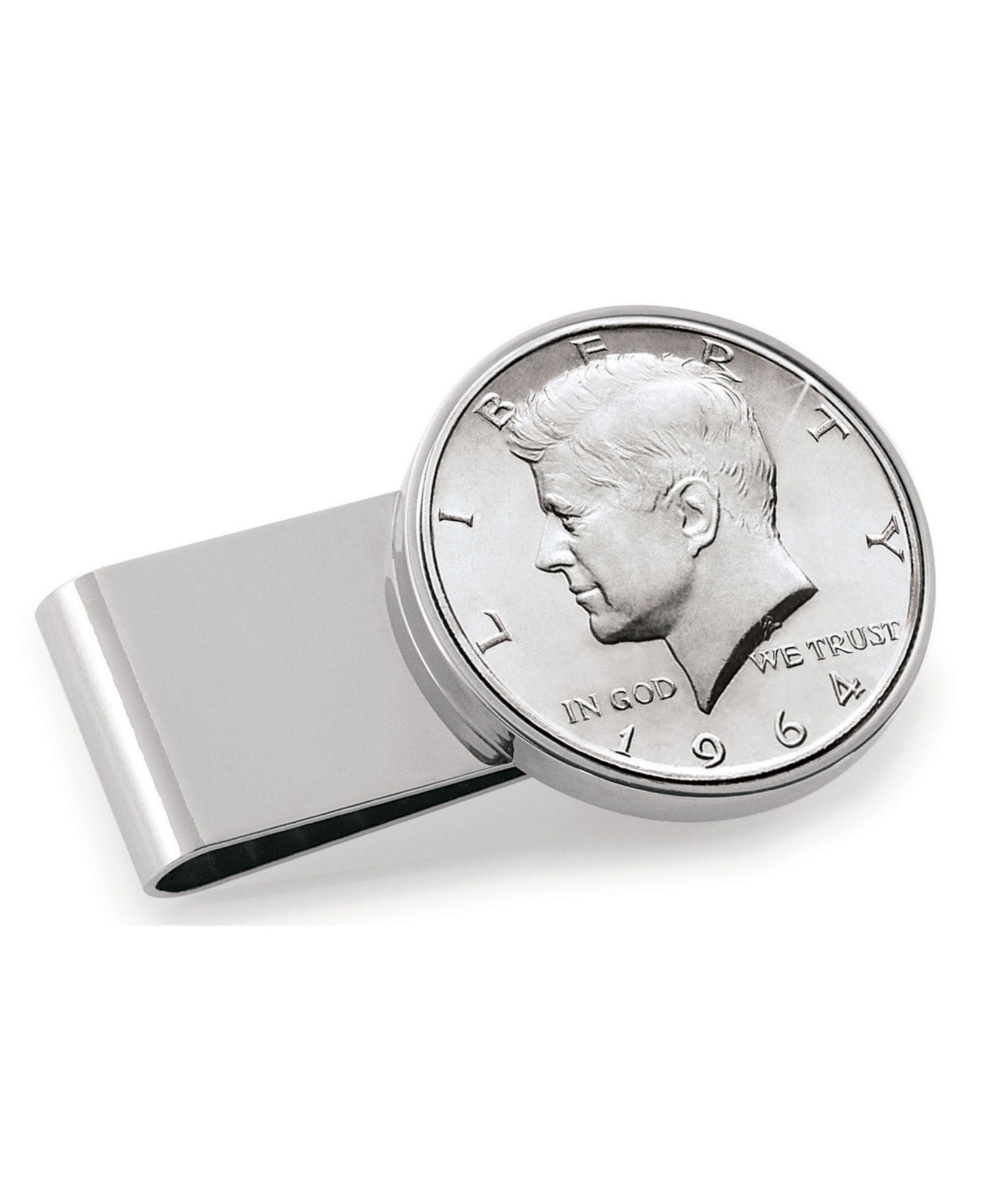 Мужской зажим для денег American Coin Treasures JFK 1964 Stainless Steel