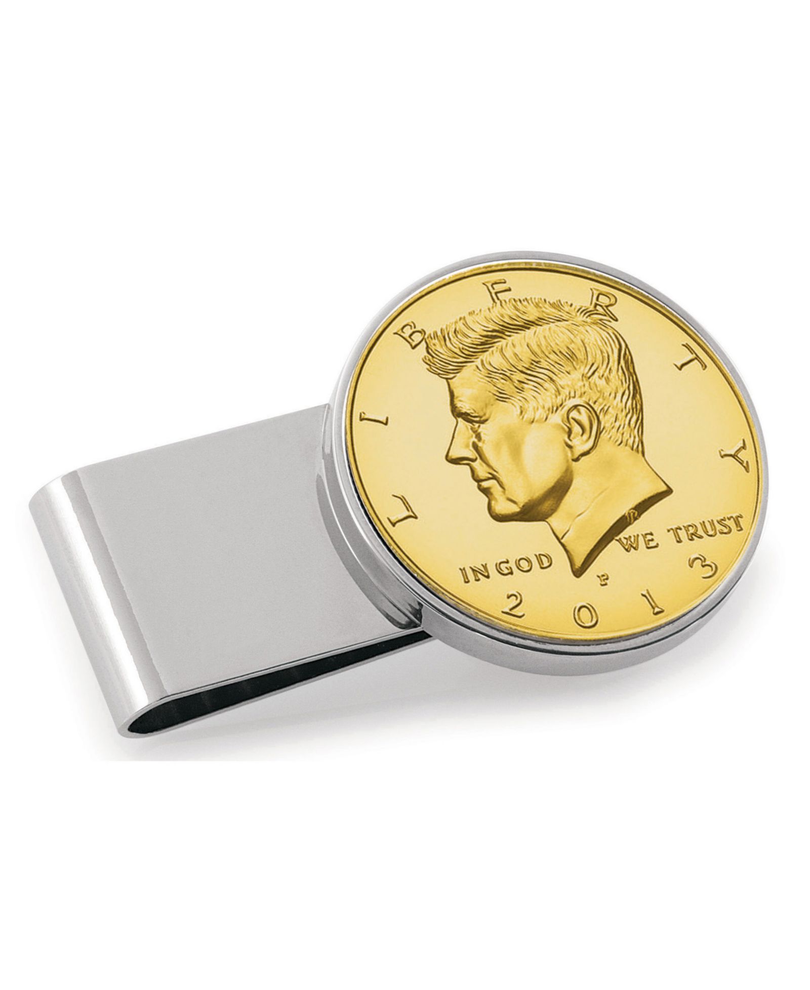 Мужской зажим для денег American Coin Treasures с золотым покрытием