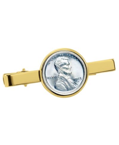 Зажим для галстука American Coin Treasures 1943 Lincoln Steel Penny Coin