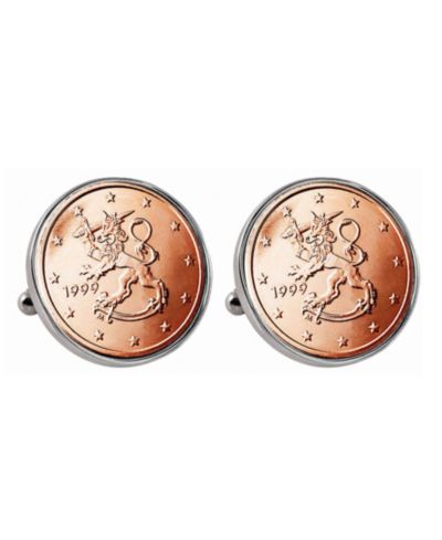 Запонки American Coin Treasures Finland 2-Euro Coin