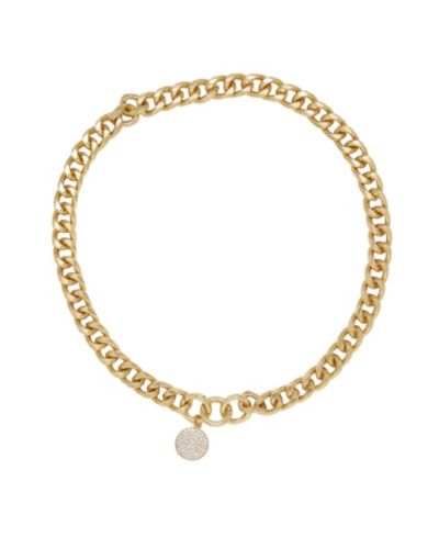 ETTIKA Женская цепочка с подвеской Crystal Disc