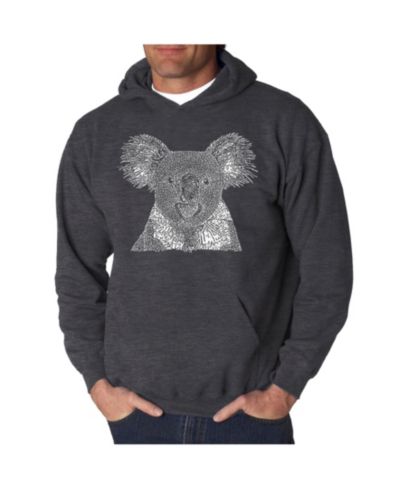 Мужской худи LA Pop Art Koala Word Art