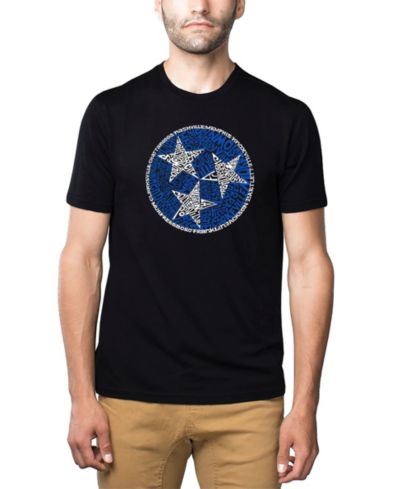 LA Pop Art Men's Premium Word Art T-shirt - Tennessee Tristar
