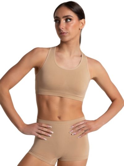 Capezio Women's Seamless Racerback Sports Bra