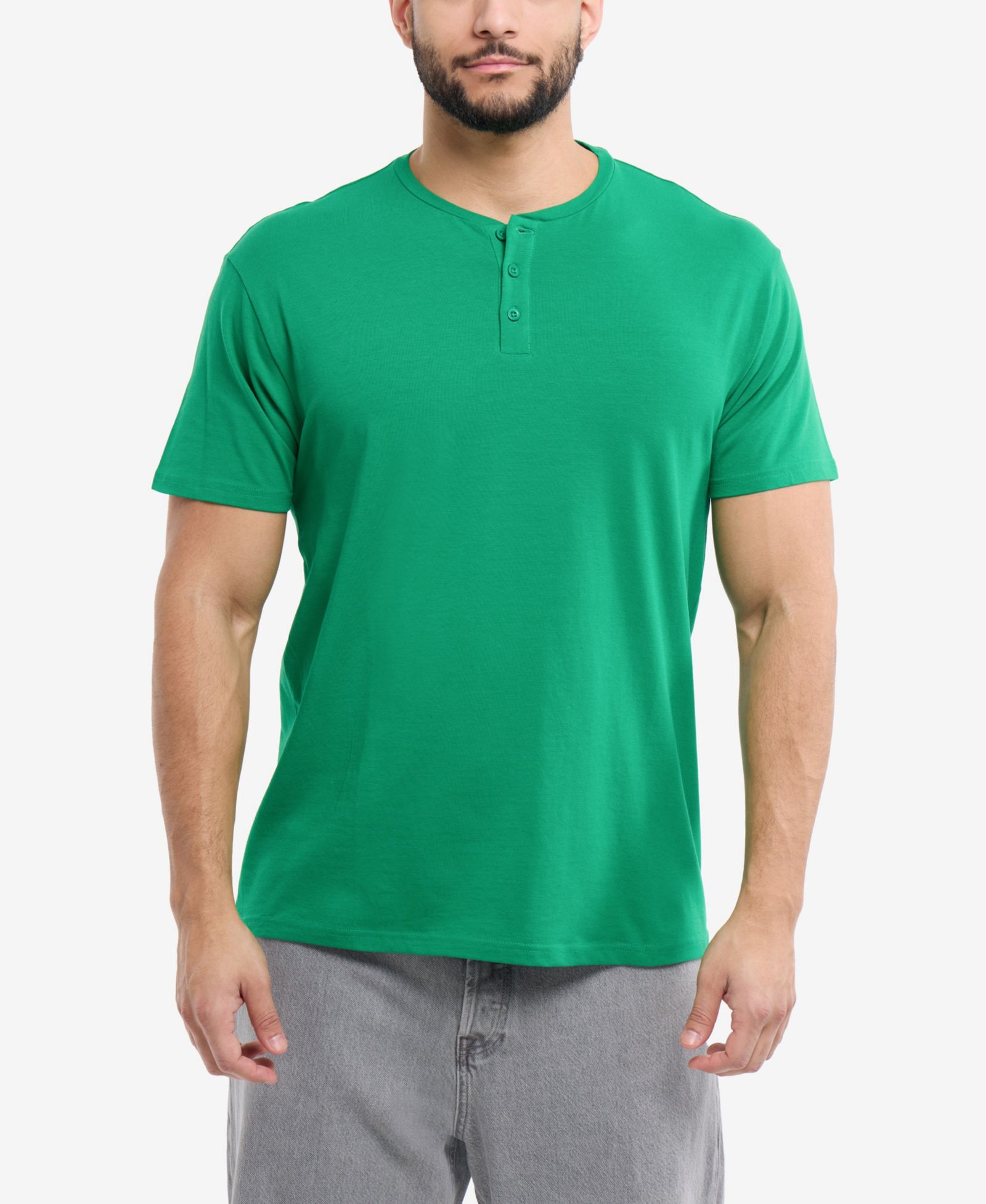 XRAY Big & Tall Basic Henley Neck Short Sleeve T-Shirt